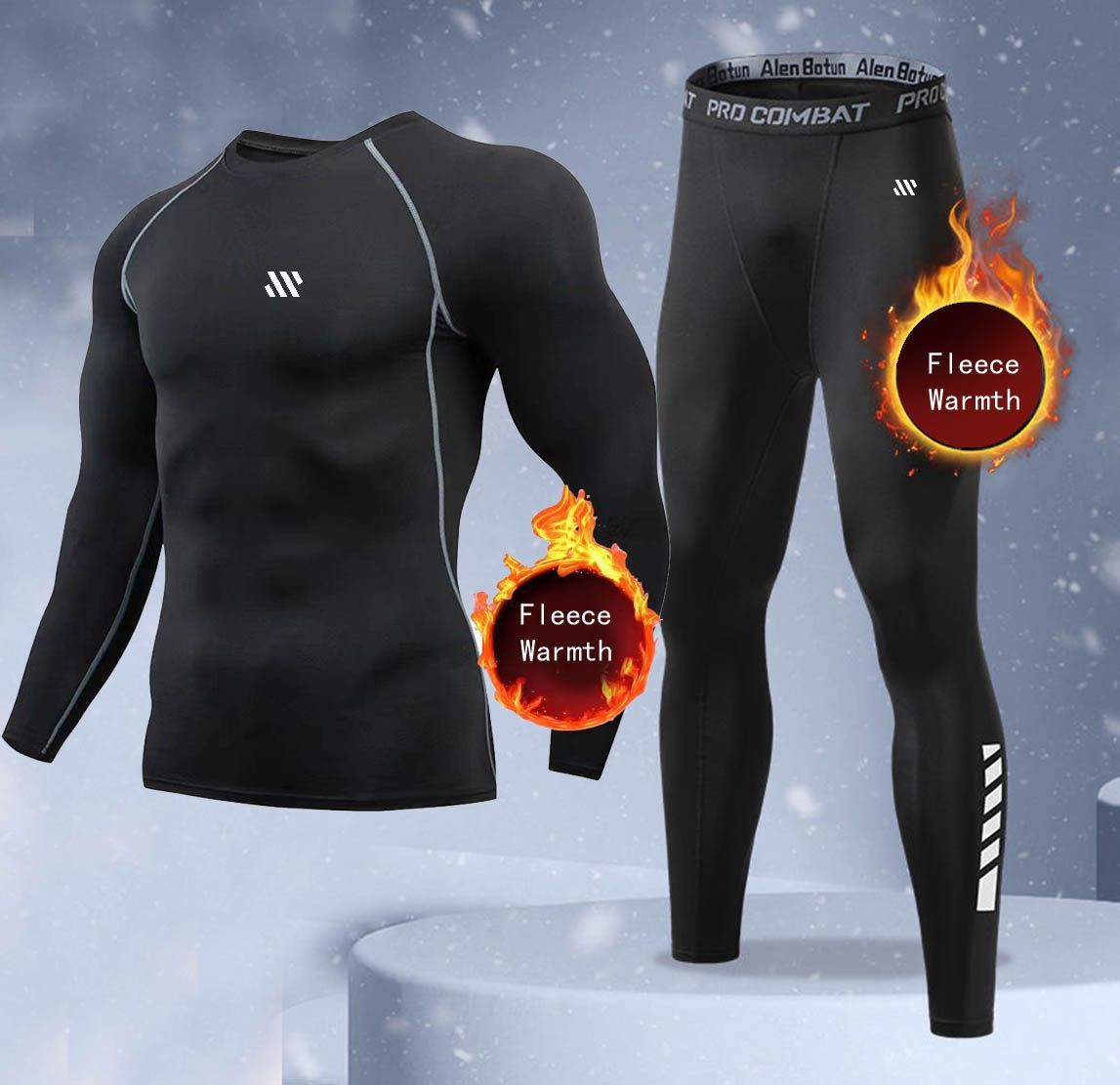 New 2-pieces Winter Warm Men U - đánh giá và giá Thermal Long John