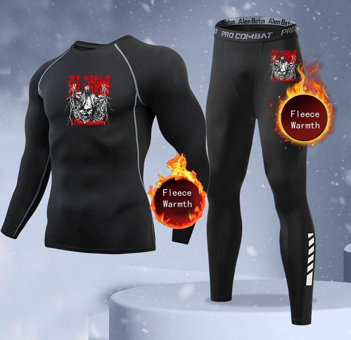 New 2-pieces Winter Warm Men U - đánh giá và giá Thermal Long John